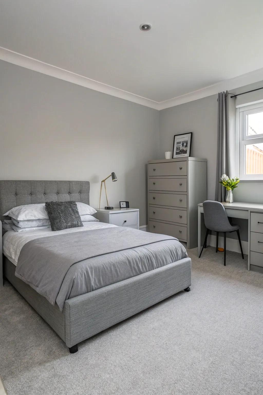 Simple furniture emphasizes coziness and simplicity.