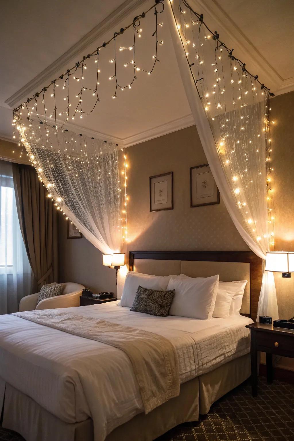 Cultivate a welcoming and enchanting ambiance through the deployment of delicate luminaries.