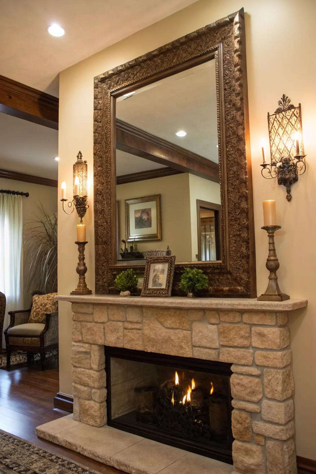 A remarkable mirror evolves into an arresting work of art.