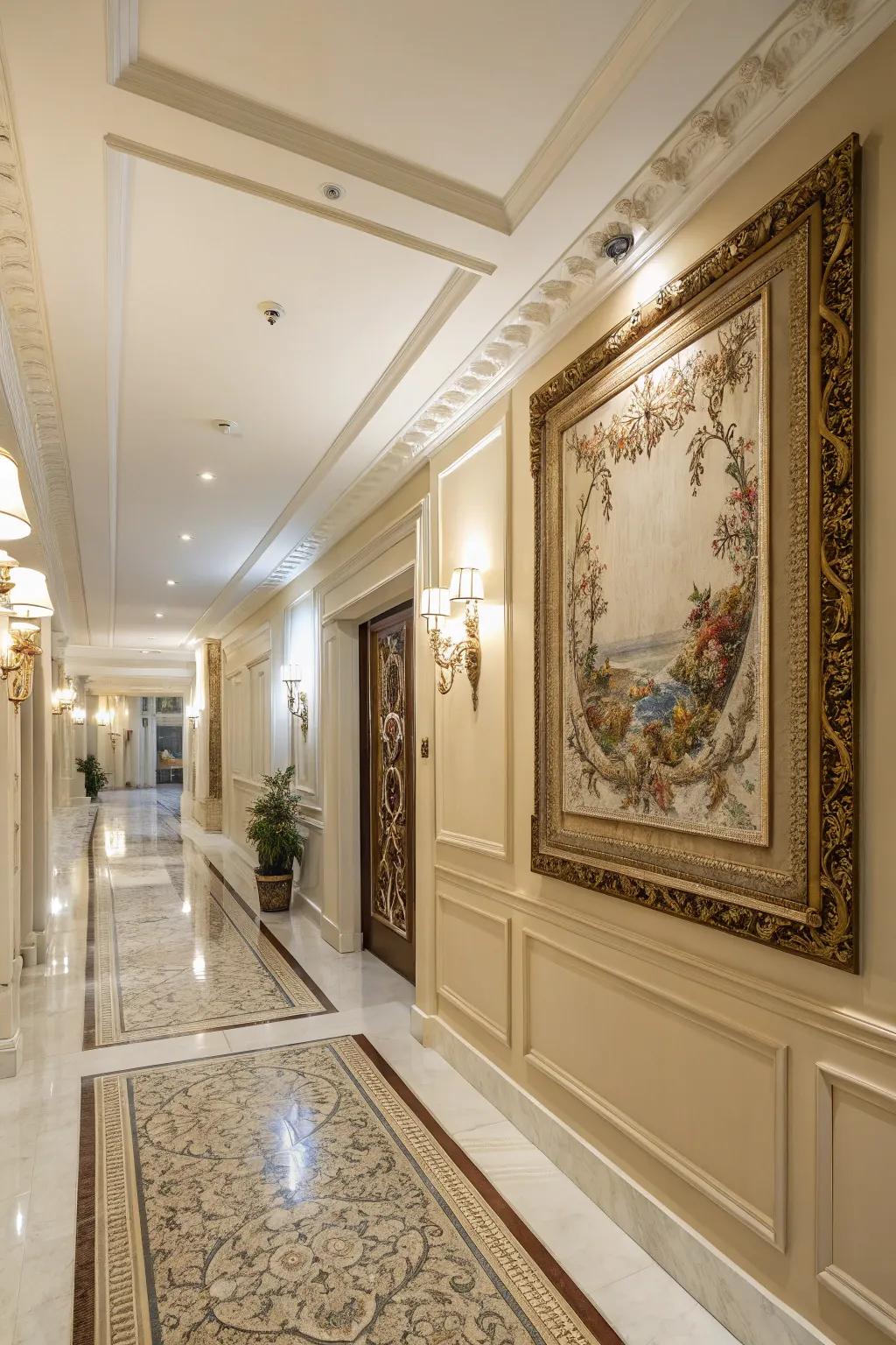 Framing your fabric art piece introduces a hint of elegance.