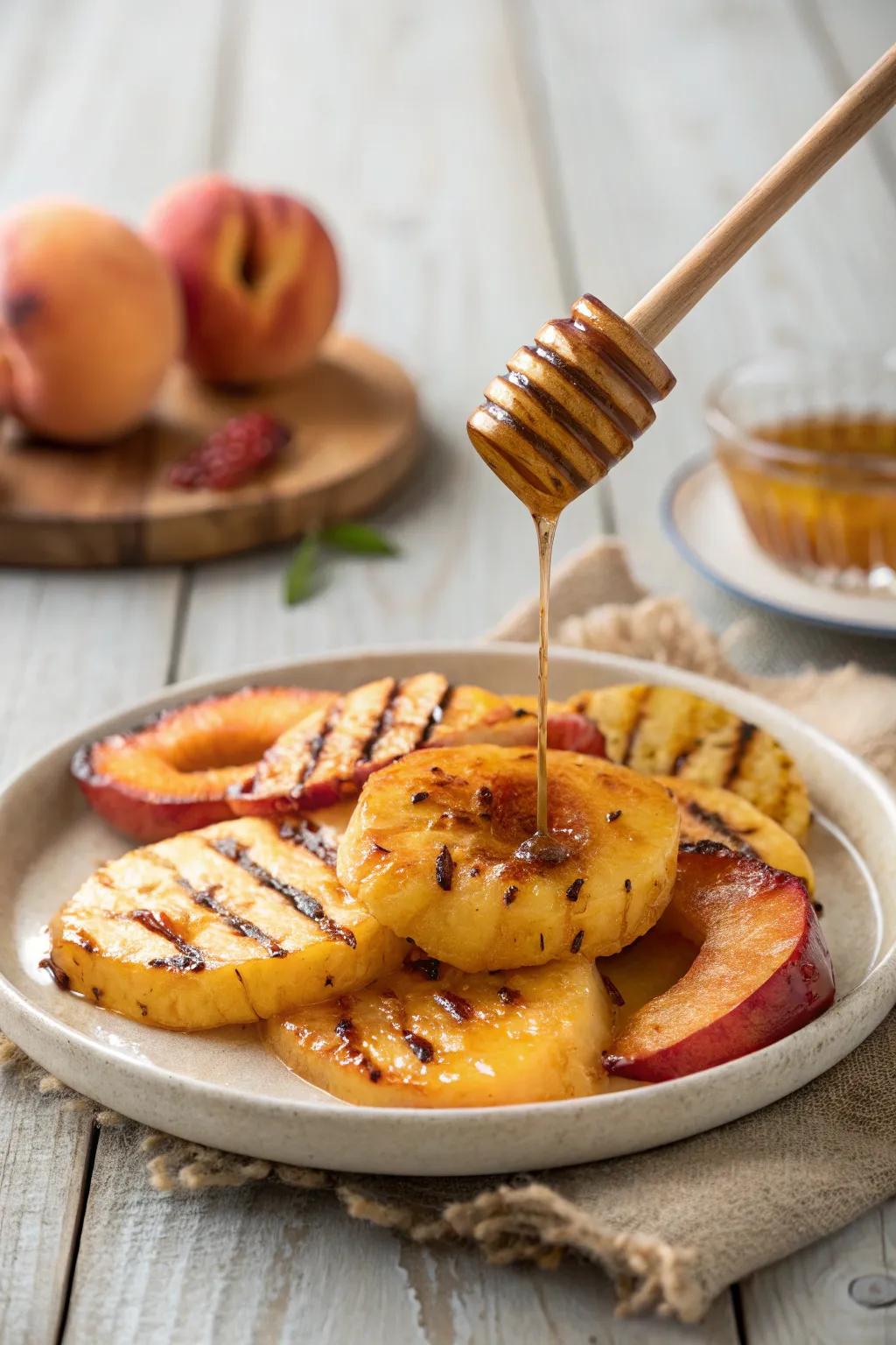 For your indoor BBQ, grilled fruits provide a delightfully sweet and smoky touch.