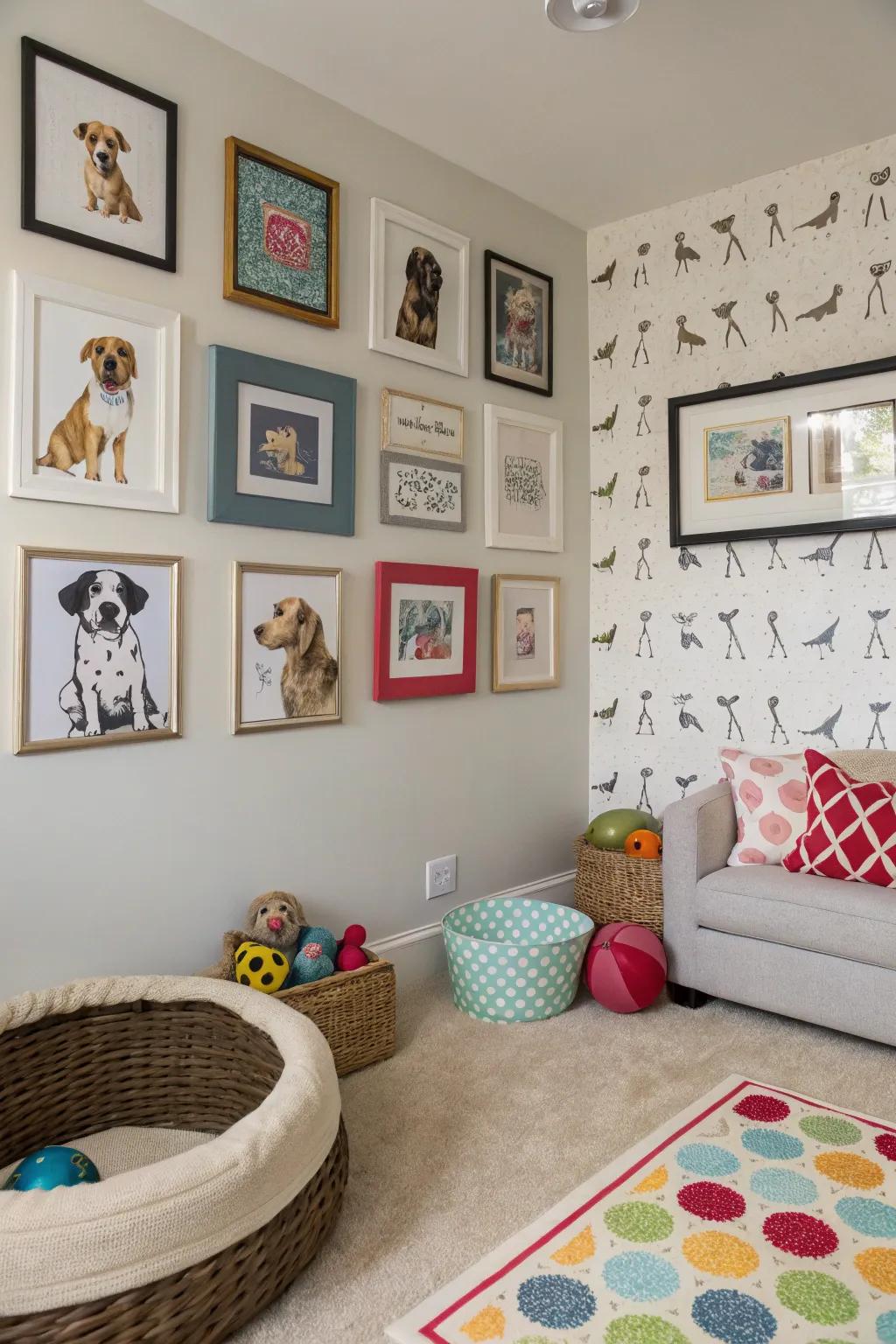 Creative expressions add character to your dog's area.