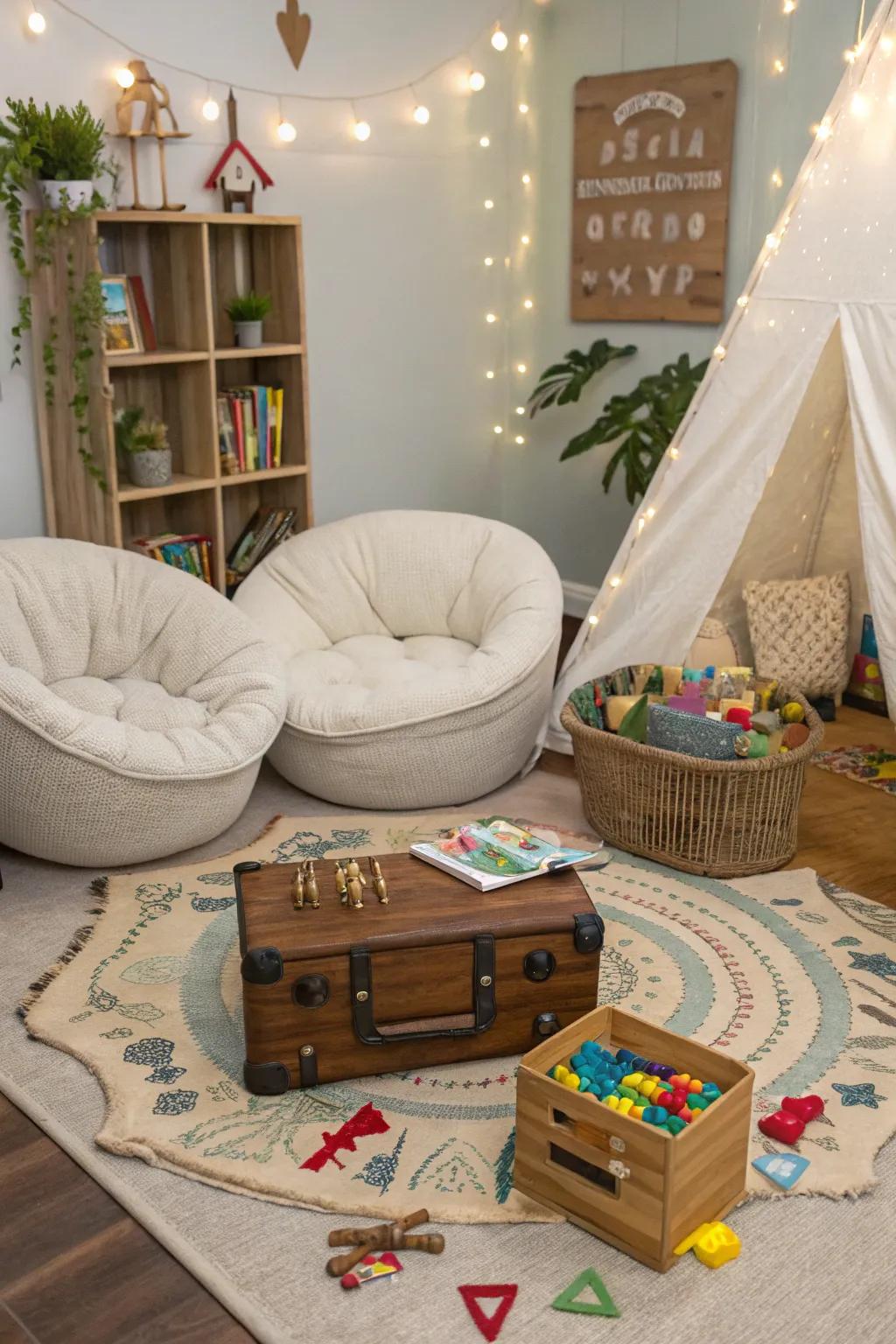 An interior hidden item expedition brimming with mystery and joy.