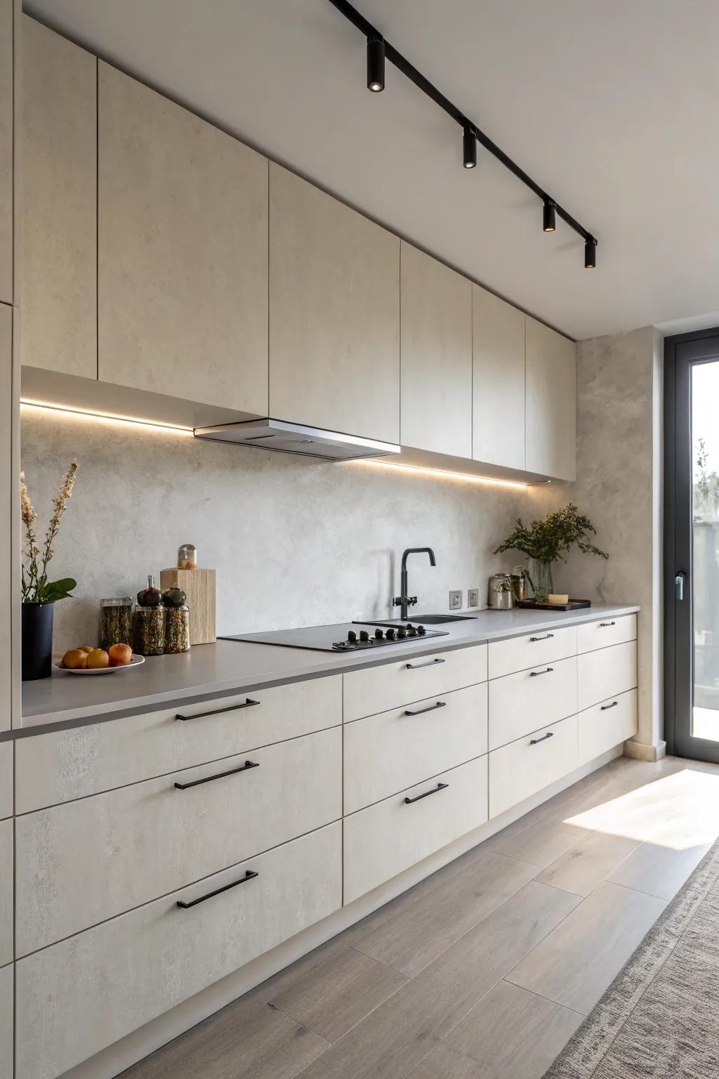 Flawless unified grips improving a minimalist culinary layout.