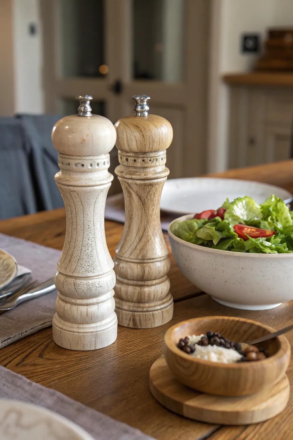 Elegant mills that function as sophisticated décor pieces.