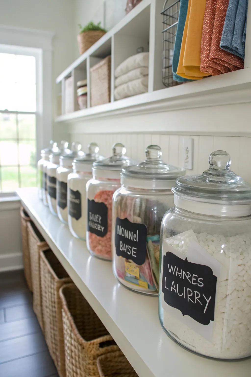 Chalkboard markers contribute a personal touch to your jars.