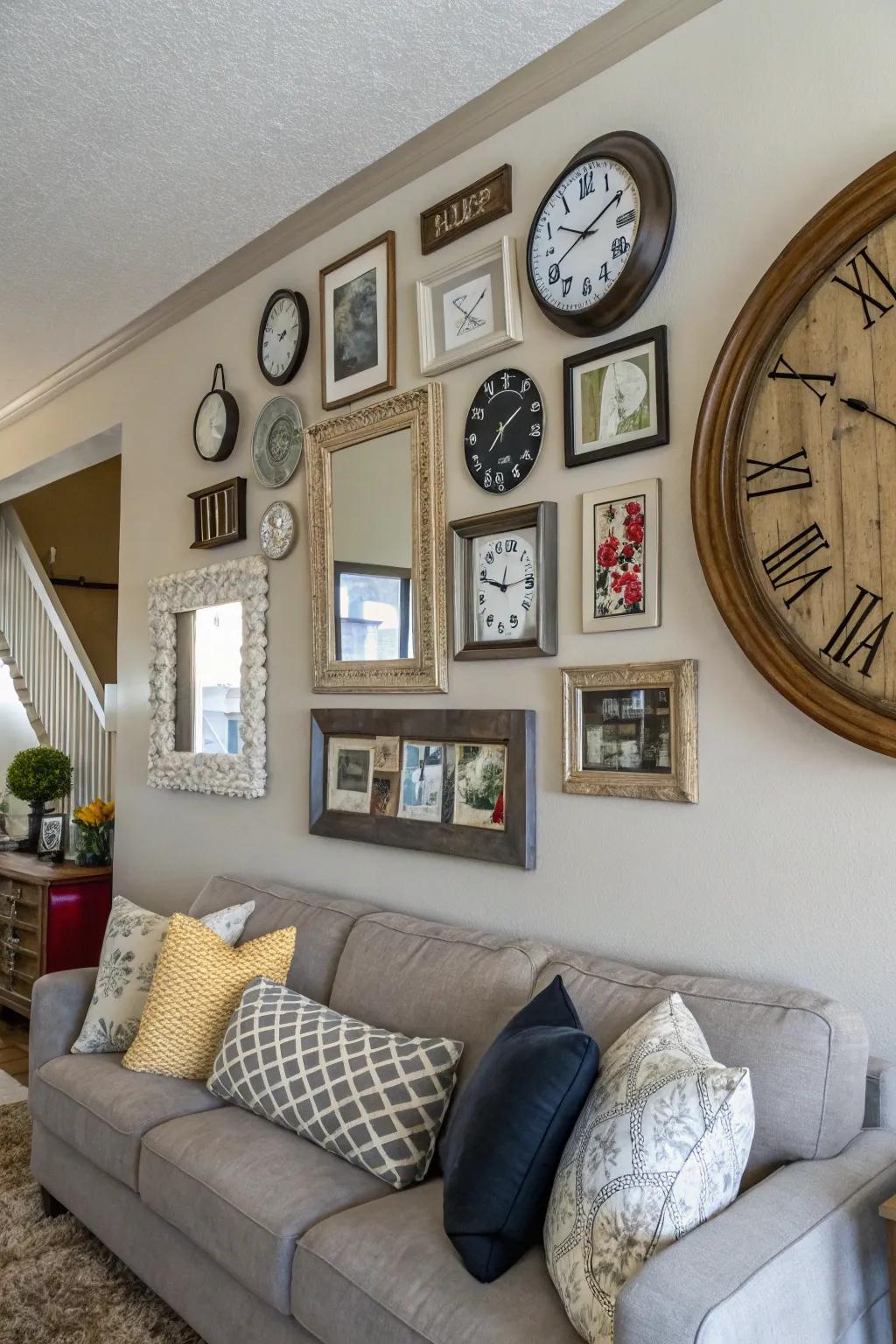 Integrate combined medium elements to create a lively and captivating display.