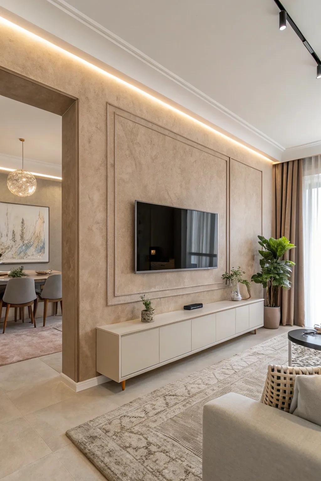 Subdued tones provide a classic and sophisticated foundation.
