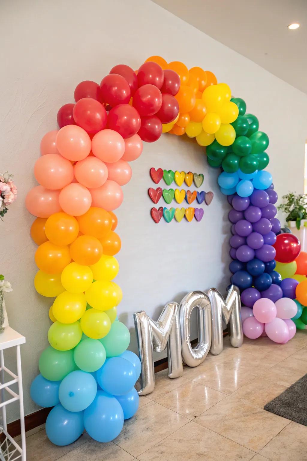 Brighten Mother's Day with a spirited balloon presentation.