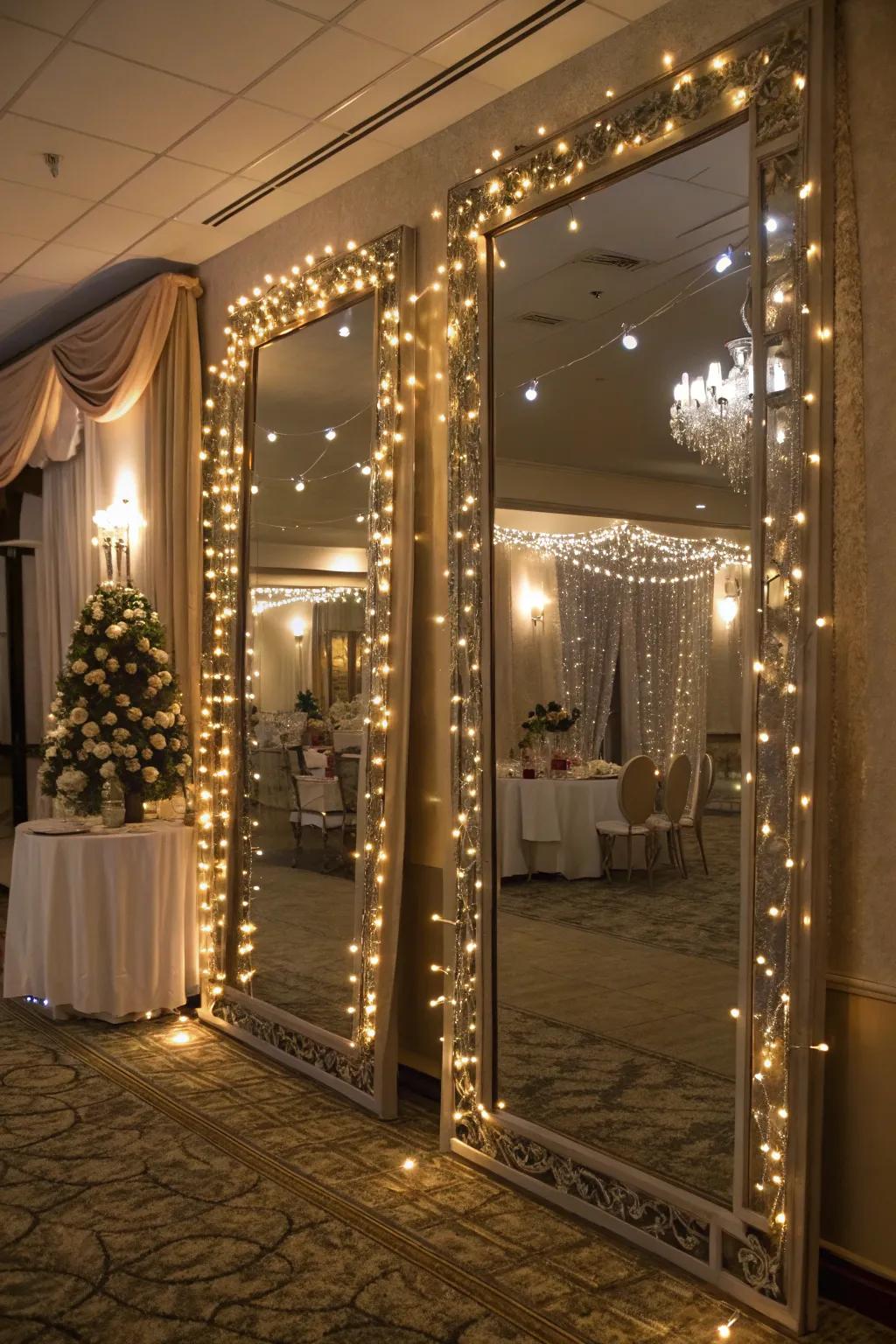 Sprite illumination sheds a bewitching radiance that establishes an inviting New Year’s Eve setting.