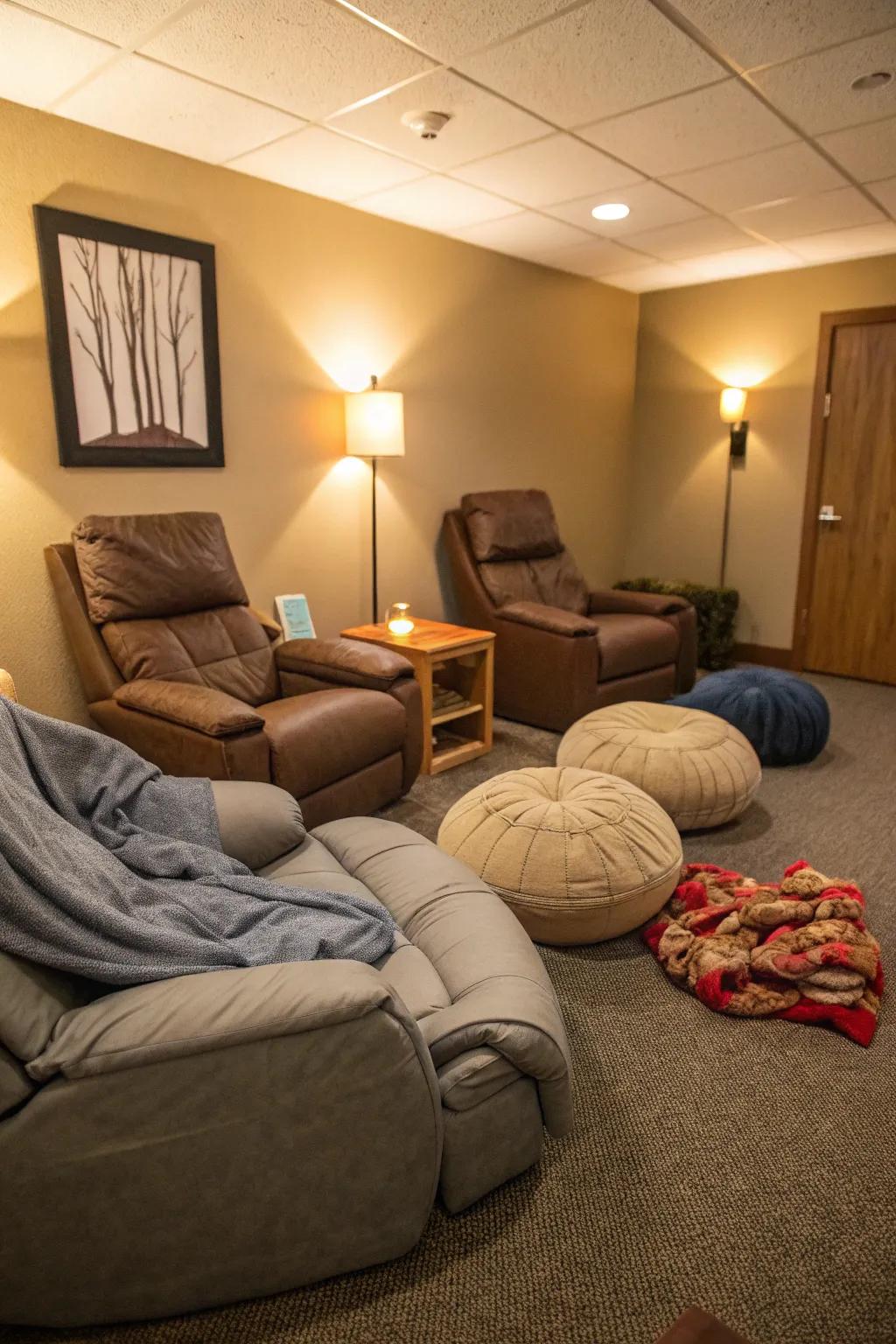 A peaceful rest zone designed for daytime revitalization.