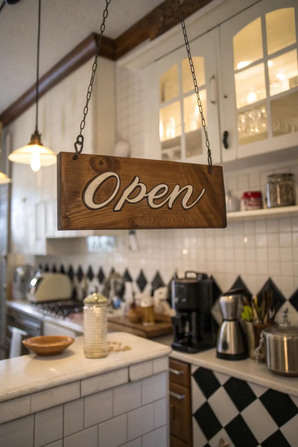 Incorporate a spirited accent with a themed welcome display.