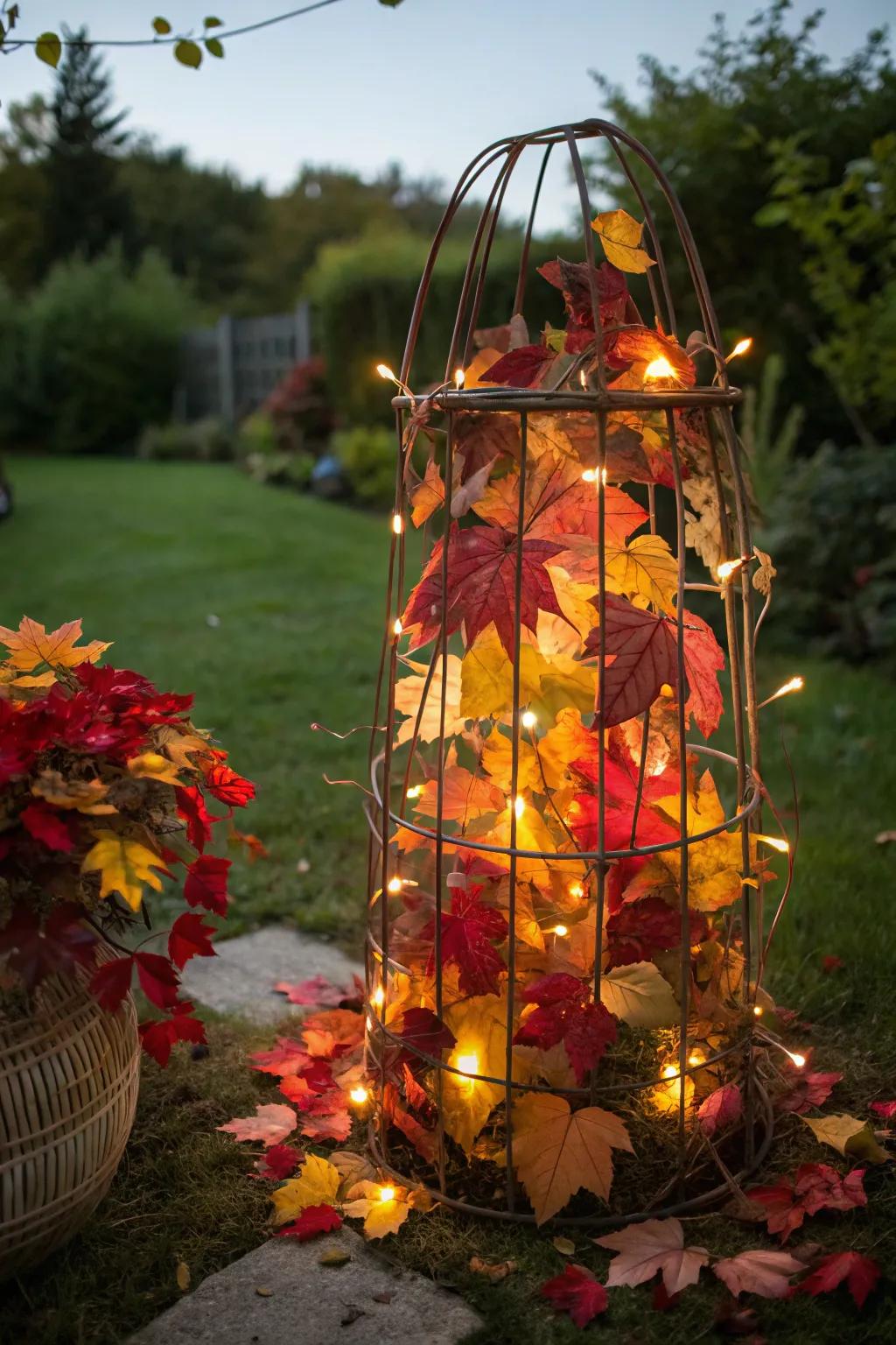 A radiant foliage arbor celebrating the elegance of autumn.