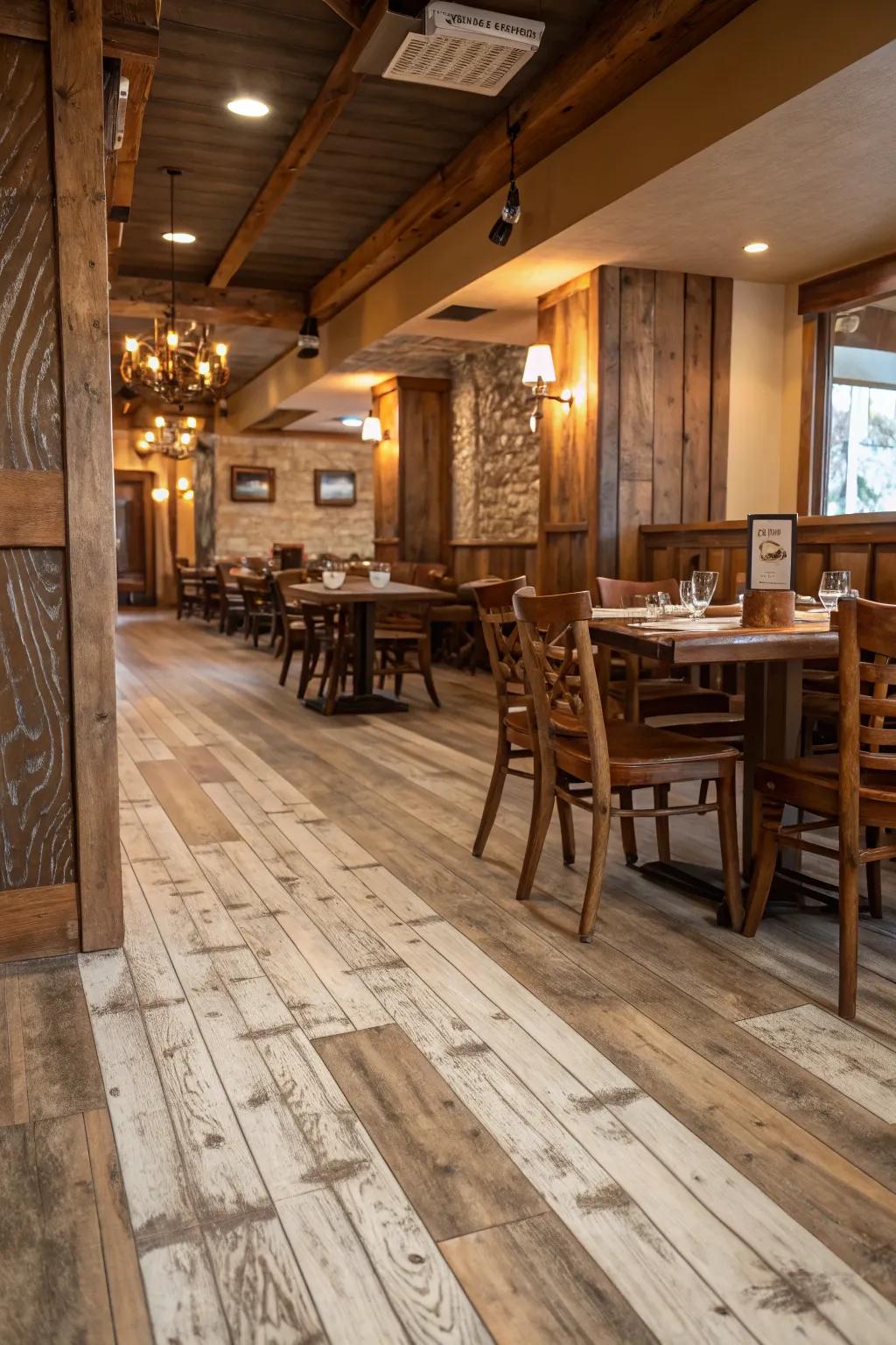 Simulated grain facade imparts the warmth of unaltered timber.