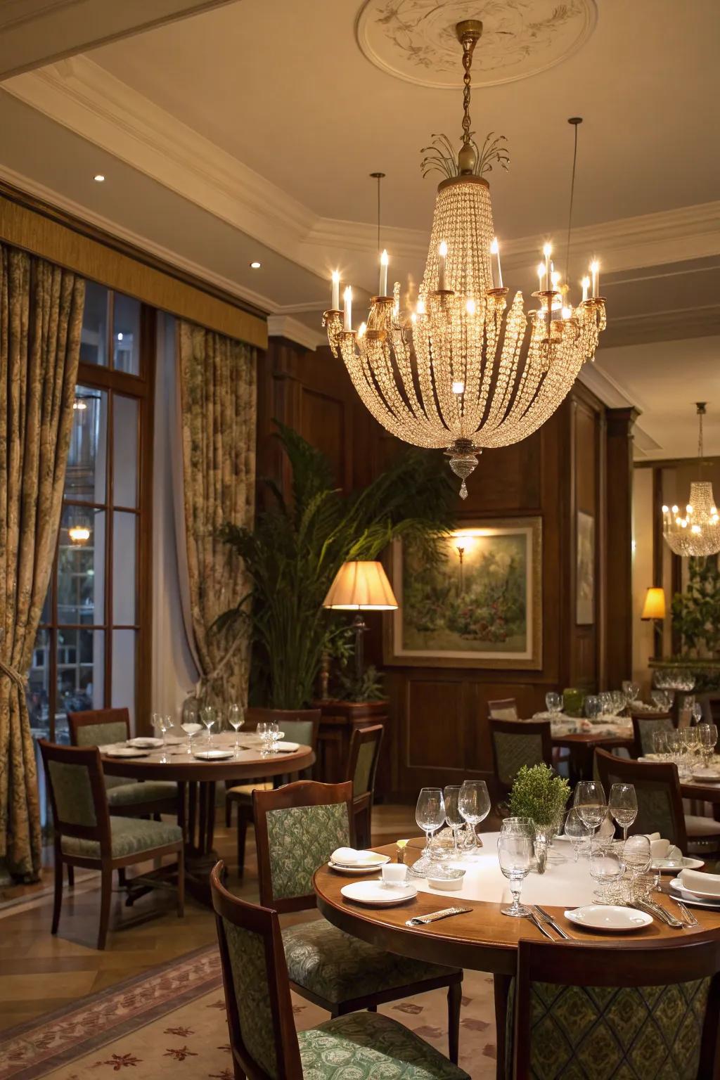 Enhance elegance with a chic luminaire.