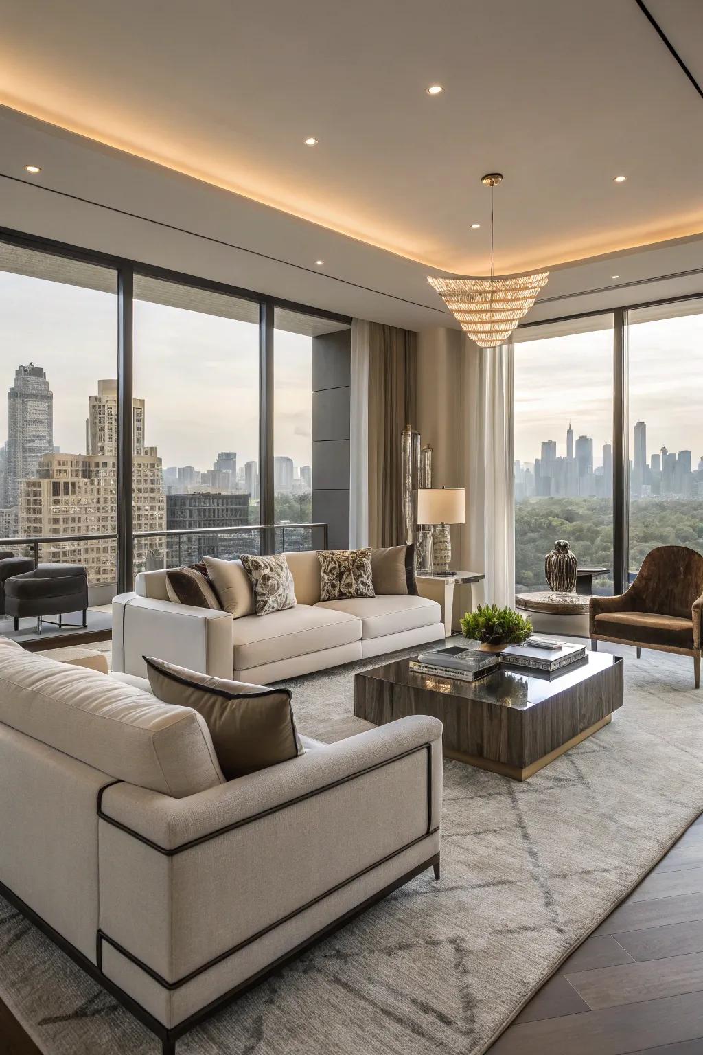 Furniture made to order gives a unique touch.