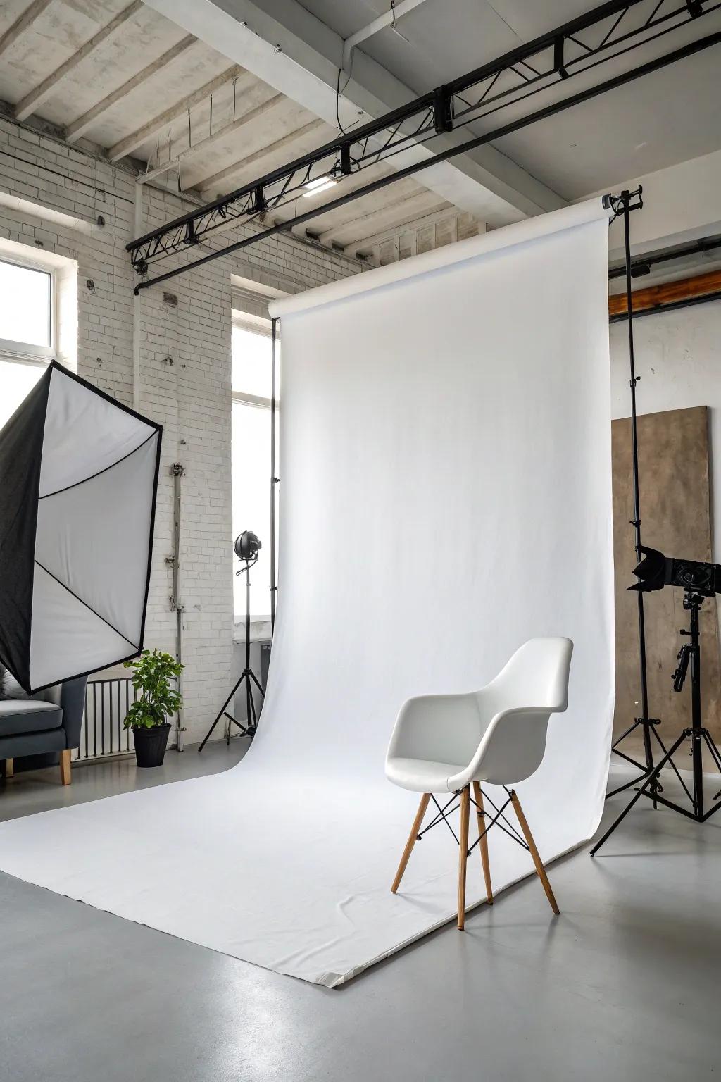 Simplicity is key using a minimalist alabaster canvas.