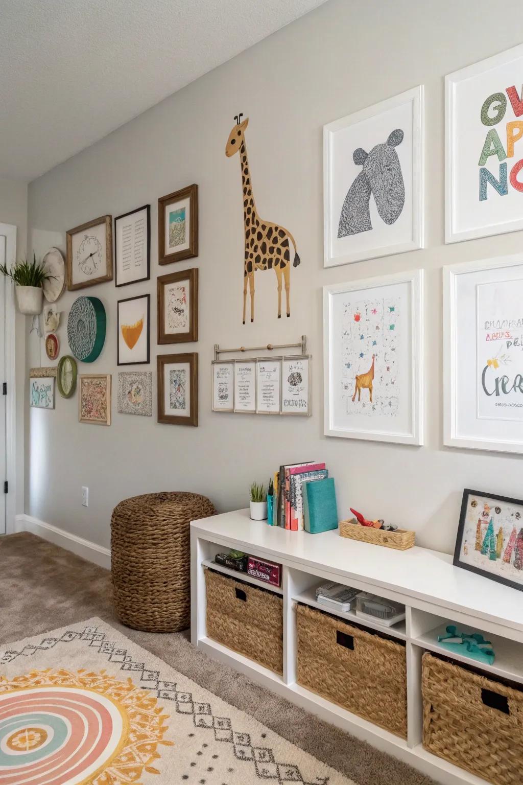 A harmonious combination of fun and professional decorations.