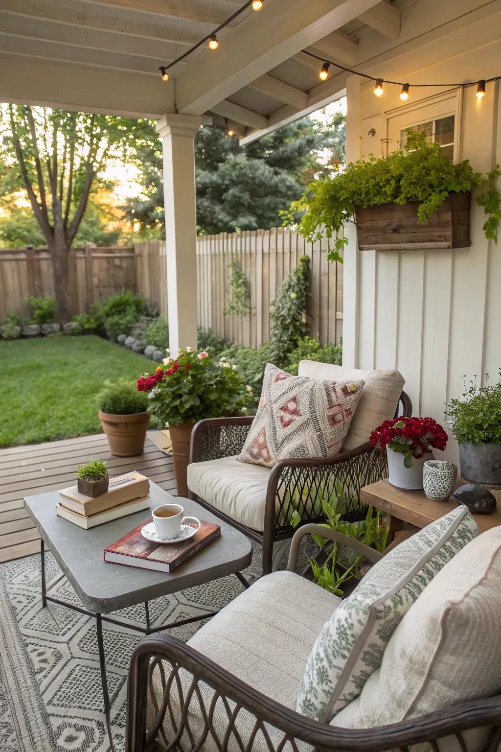 A welcoming seating arrangement designed for rest and relaxation.