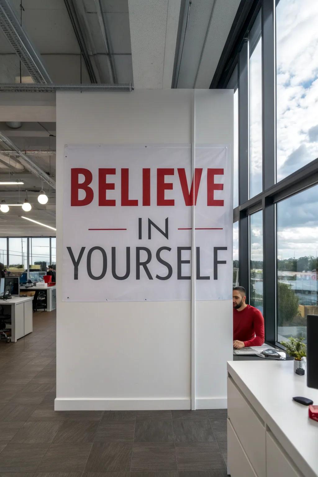 Striking lettering for a significant influence.