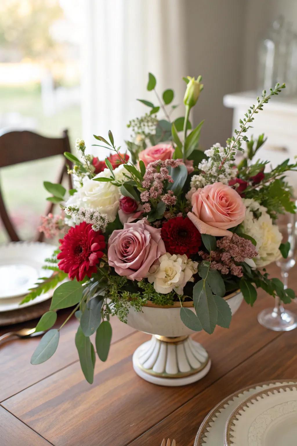 A vibrant composite blossom assortment perfect for table décor.