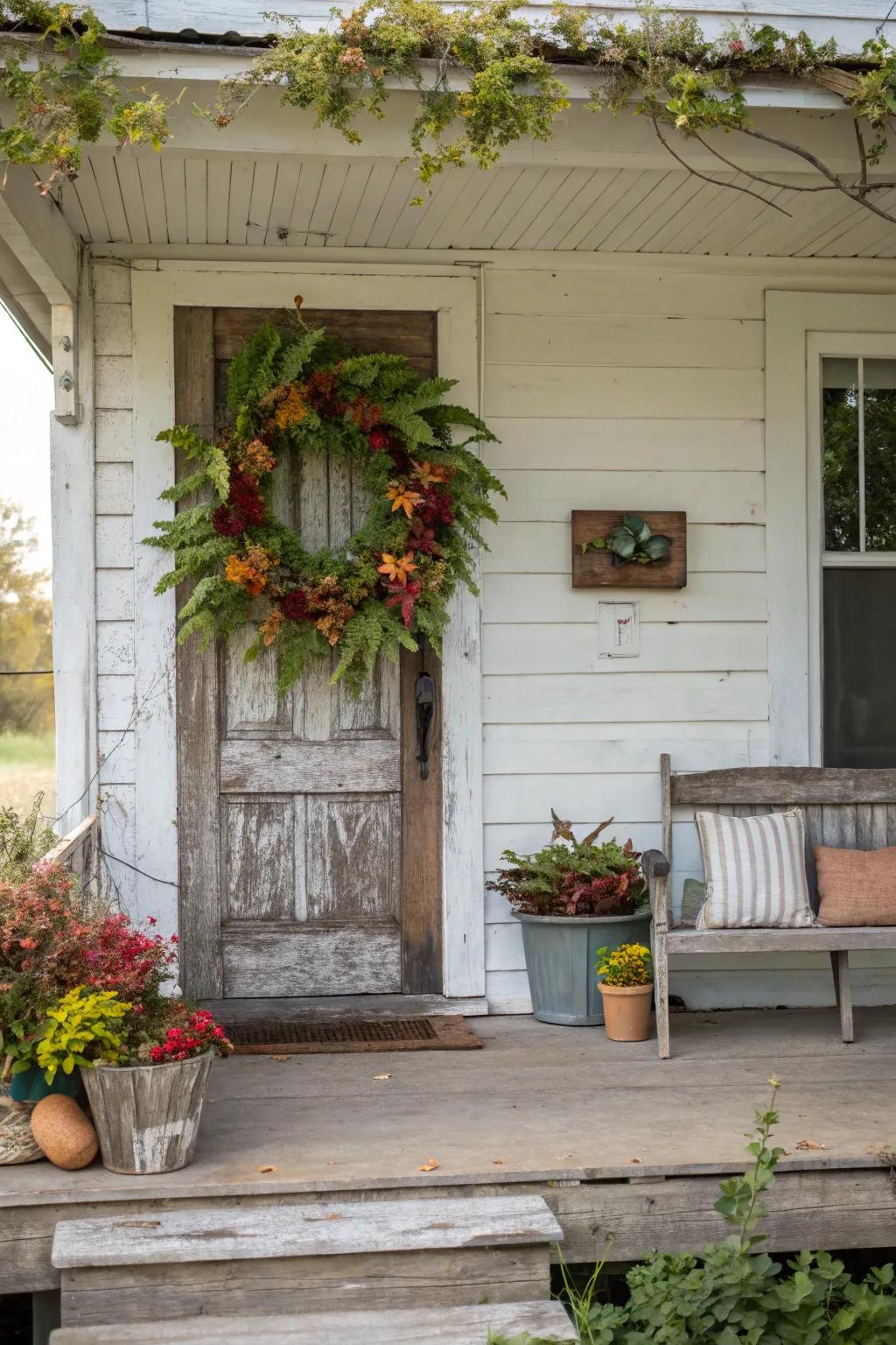 Salute visitors with a botanical-inspired garland.