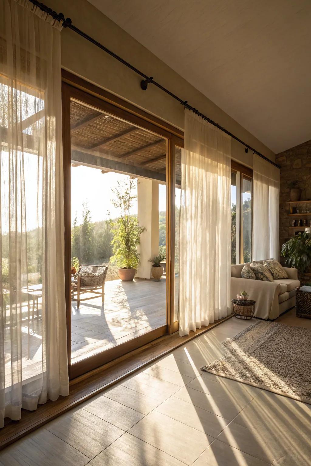 Ethereal panels permit light to permeate beautifully.