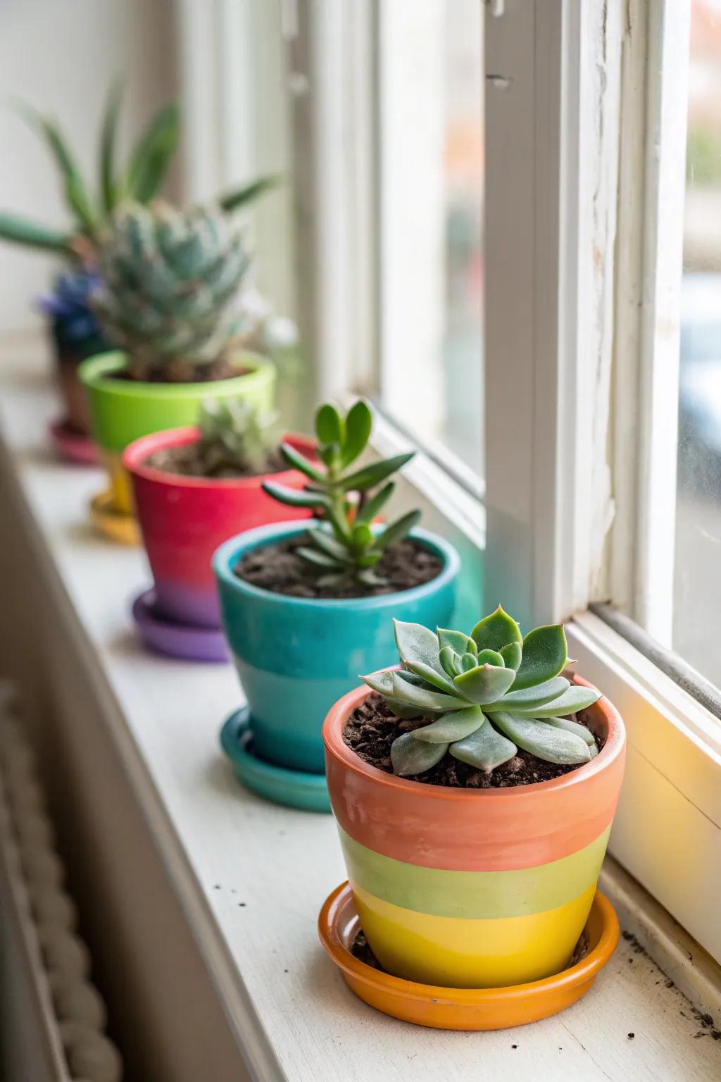 Mini succulents bringing a fresh touch to any space.