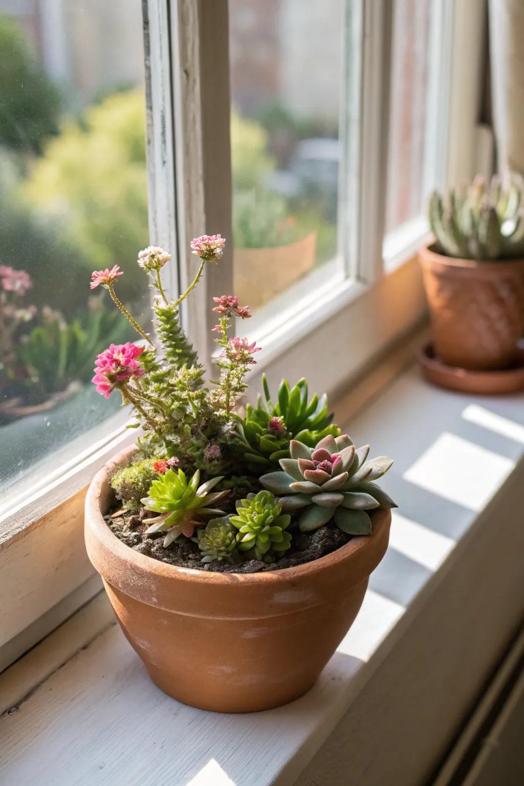 Clay containers impart an intrinsic sensation to your embellishments.