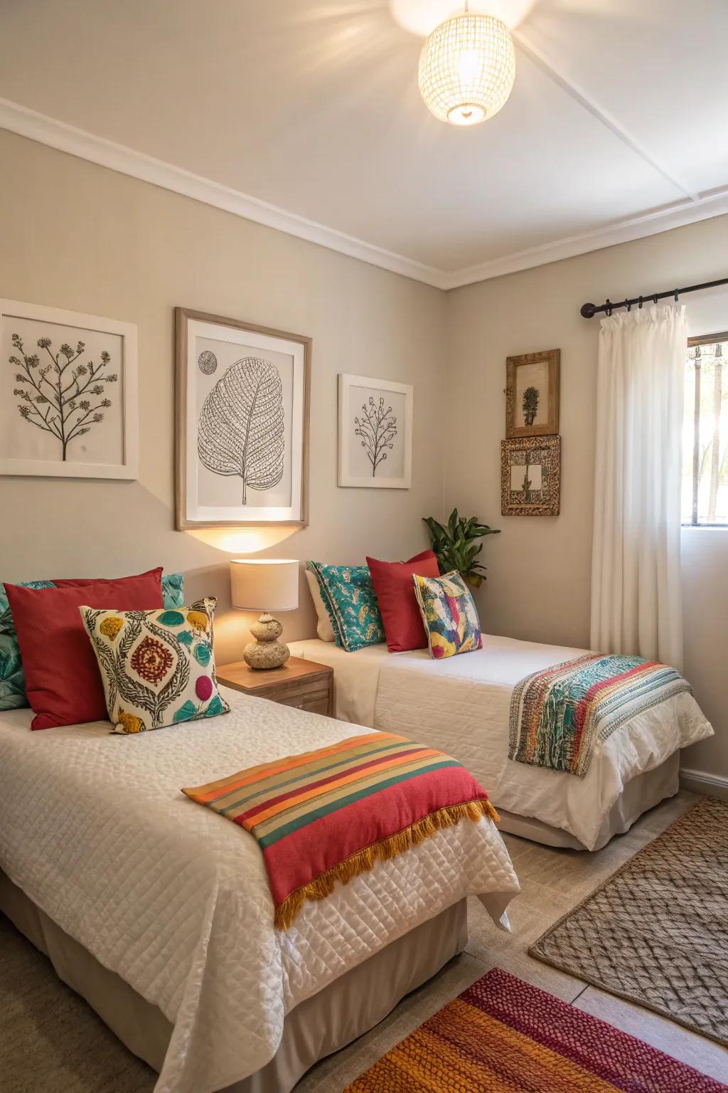 Accent pieces add character and warmth.