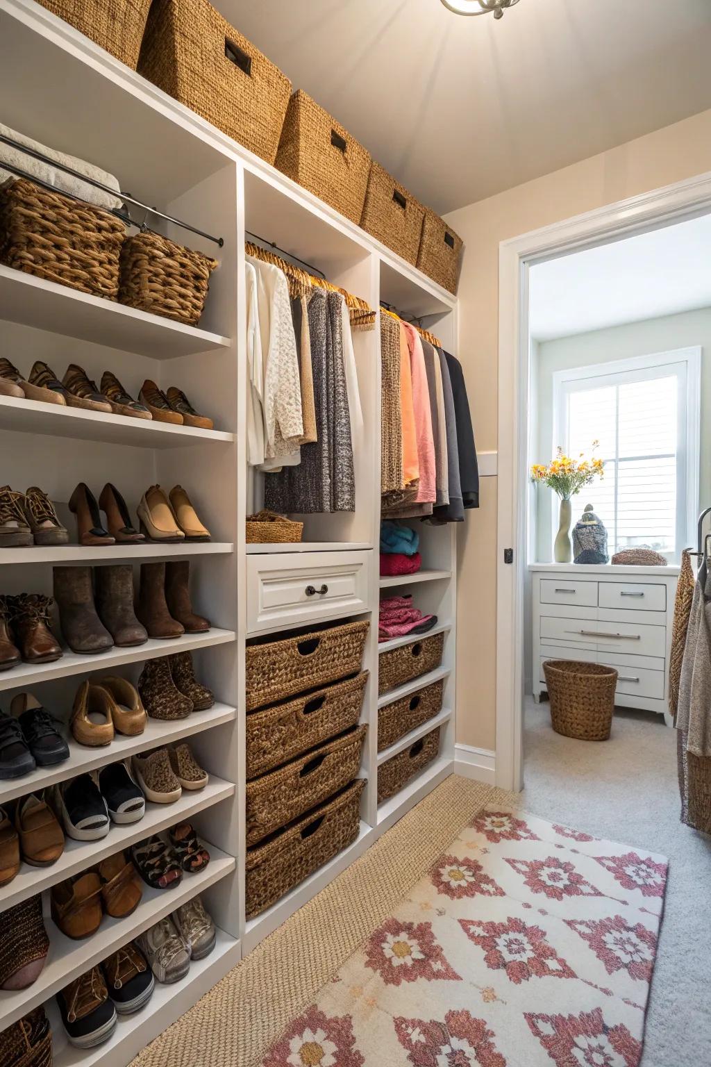 Efficient utilization of floor space amplifies storage capacity.