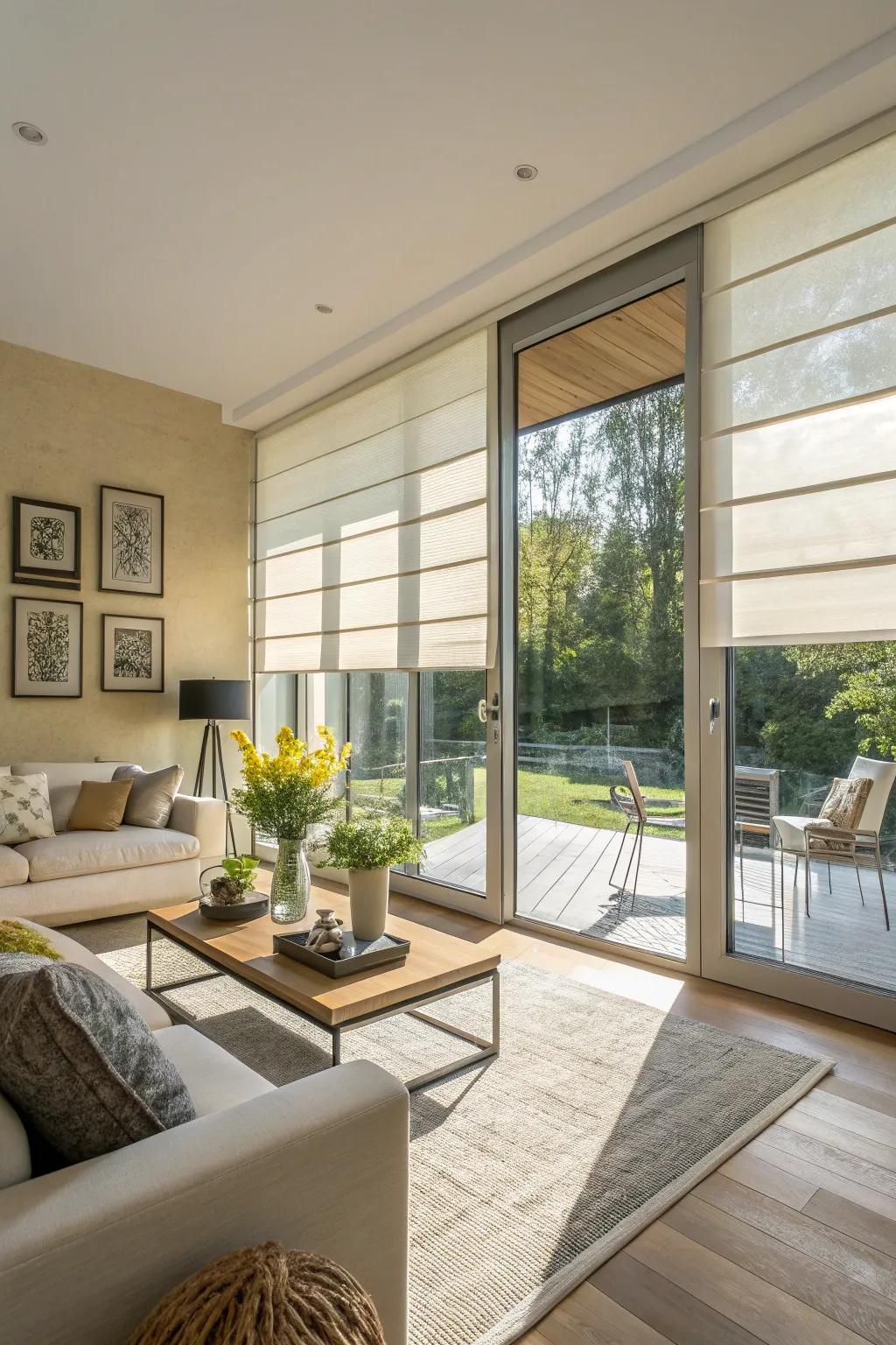 Enhance your home's energy footprint and aesthetic qualities through mechanized window shades.