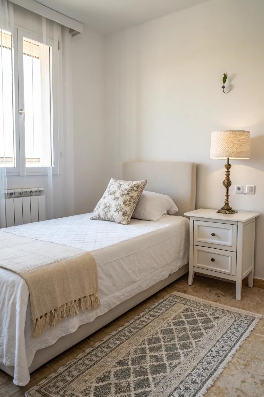 Embrace minimalism for a serene and uncluttered space.