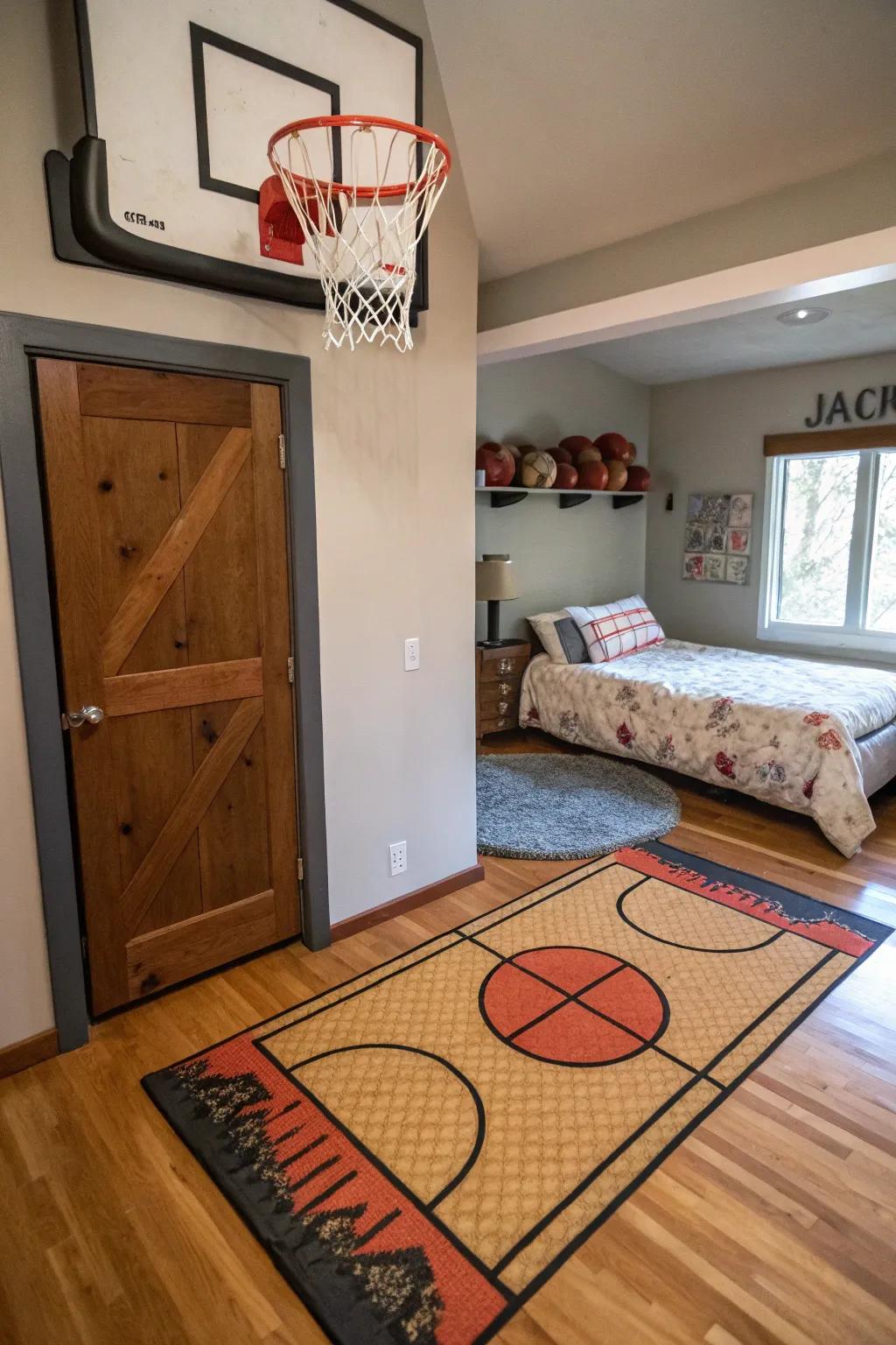 With a miniature indoor court, add enjoyment and utility.