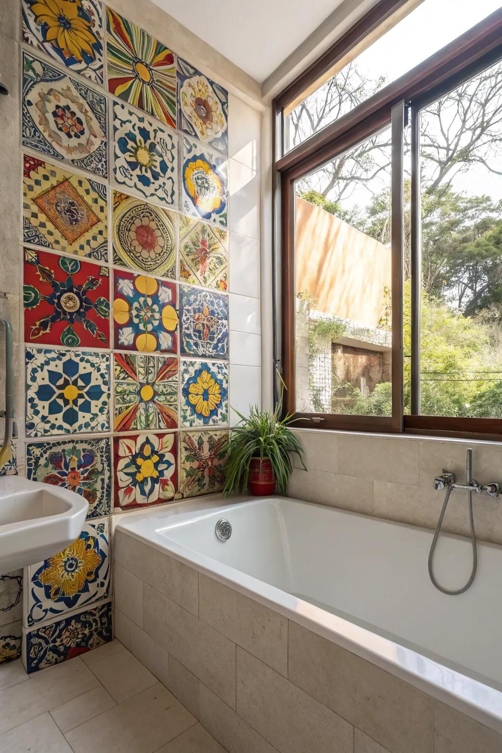 Transform your bathroom into a serene sanctuary with Artisan Motif tiles.