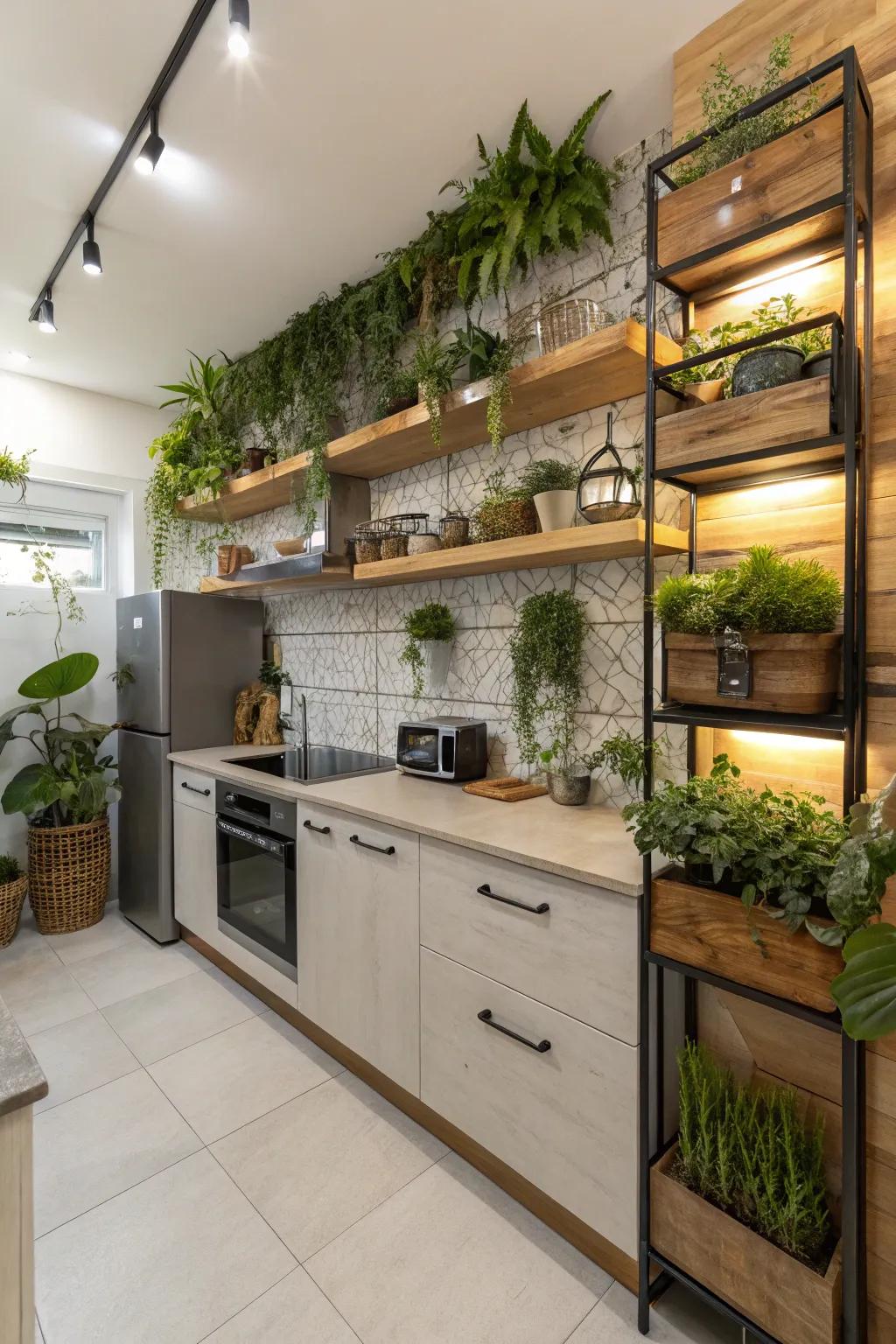 Greenery infuses an invigorating touch into your dwelling.