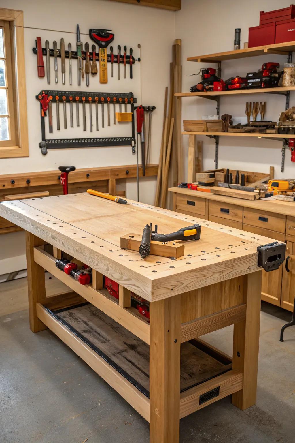 Enhance Your Work Cycle with a Focal Assembly Surface - The Core of Your Woodshop.