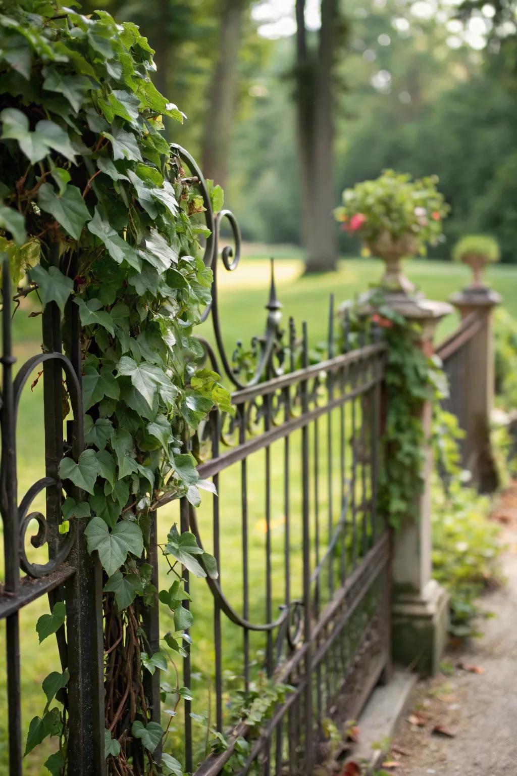 Allow nature to enrich your fence with its vibrant beauty.