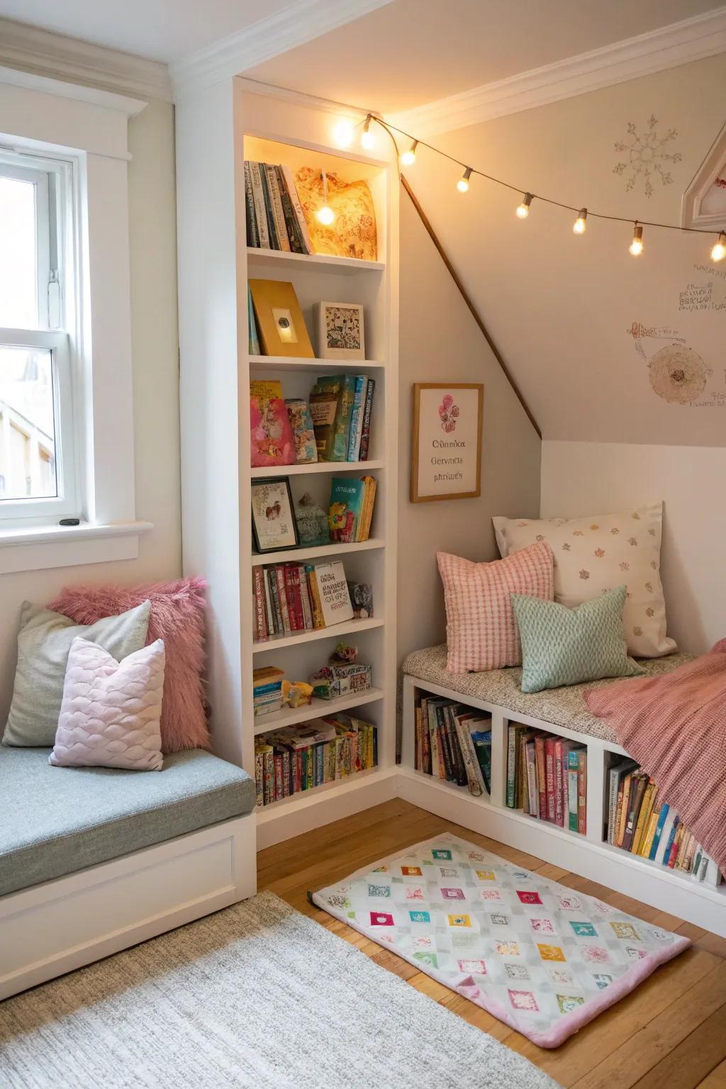 A magical reading nook perfect for storytime adventures.