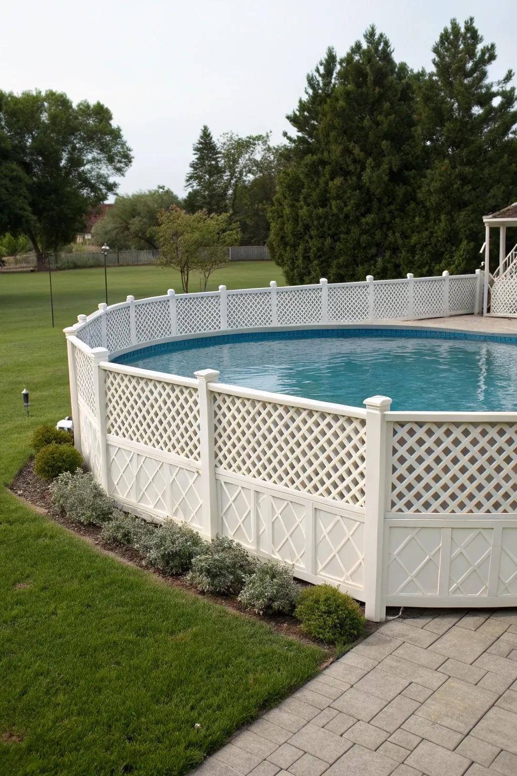 Elegant fencing ensures safety without compromising aesthetics.