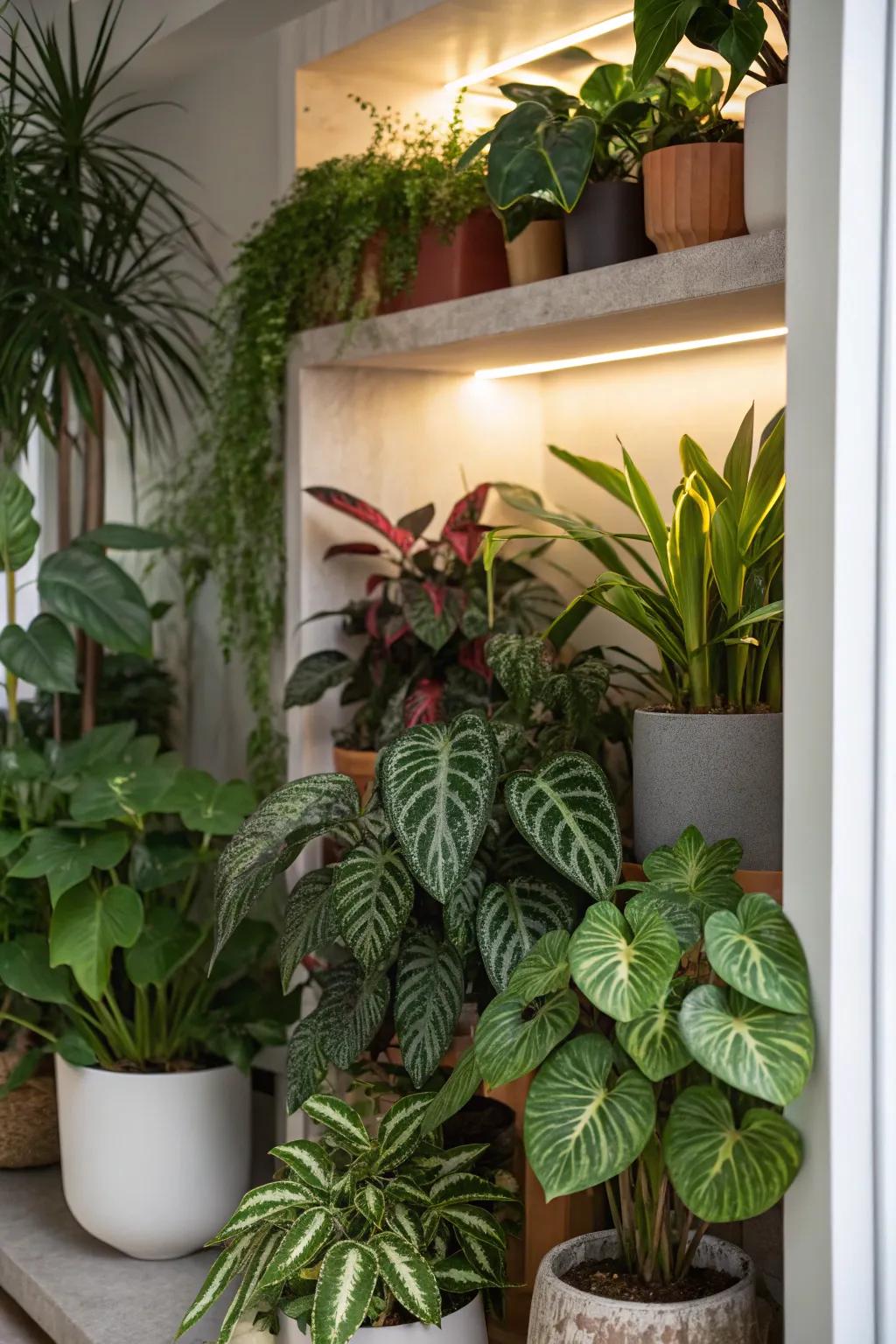 Create a vibrant plant sanctuary in your home.