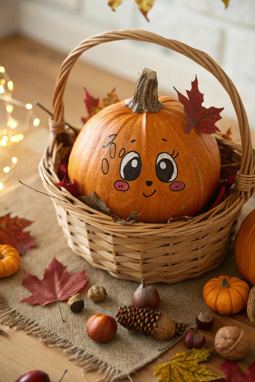 A gourd infant's dawn proclamation constitutes an unparalleled method of disseminating thrilling tidings.