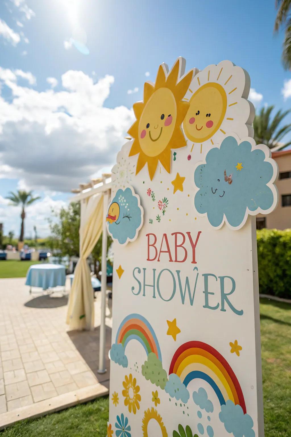 Atmospheric theme markers infuse a sunny and jubilant atmosphere into your commemoration.