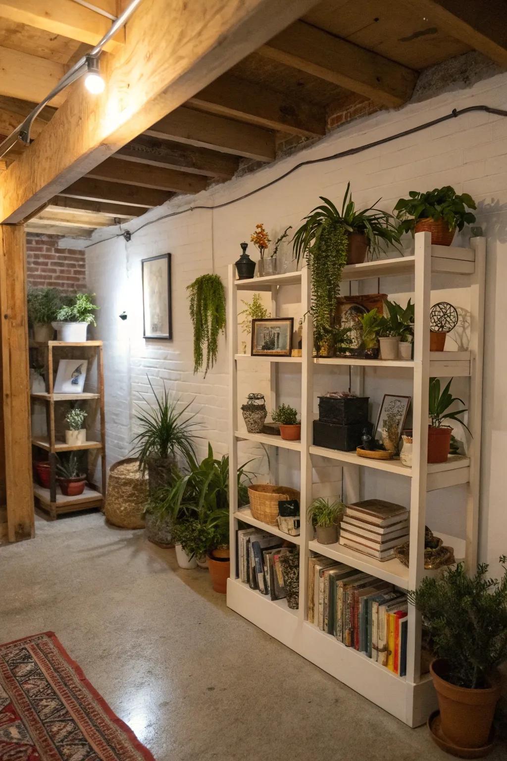 Corner shelves are a clever solution for making the most of every available space.