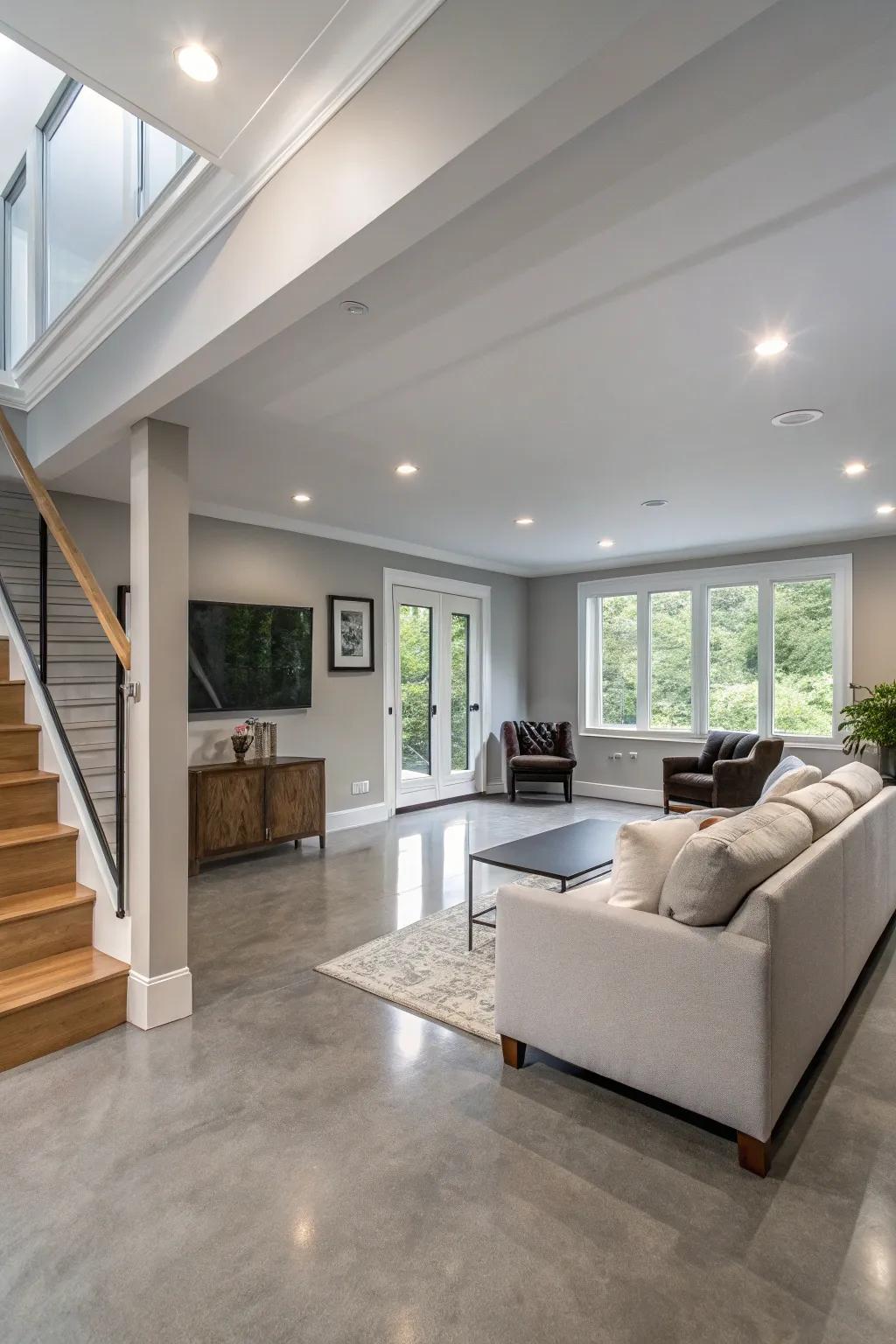 Minimalist trim for a clean, modern look.