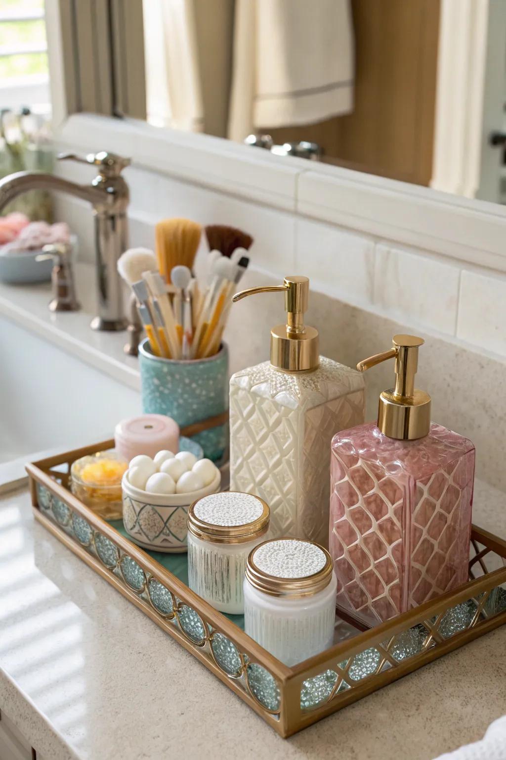 Decorative vessels and containers transform necessities into decor.