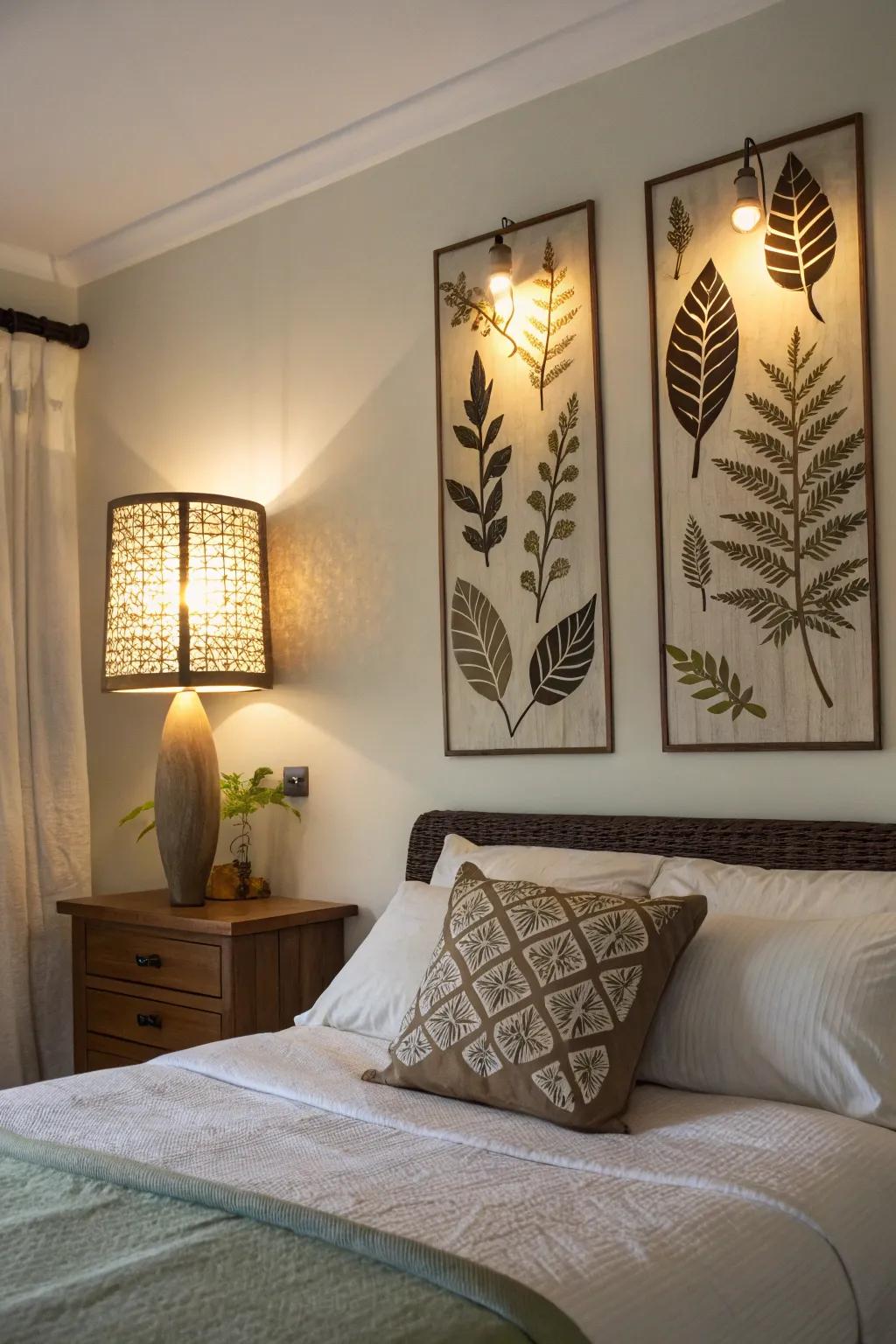 Nature-centric luminaires transmit an organic impression to your chamber.
