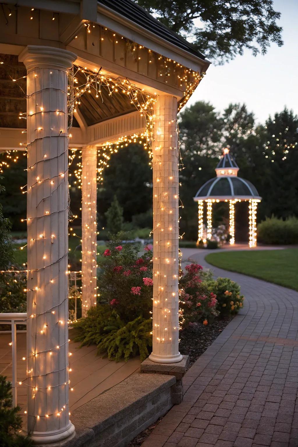 Fairy lights fashion an enchanting and bewitching atmosphere.