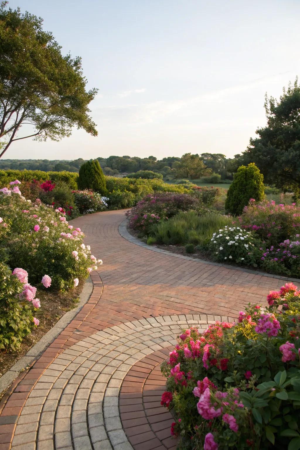 Circular designs: Establish a visual centerpiece within your garden.