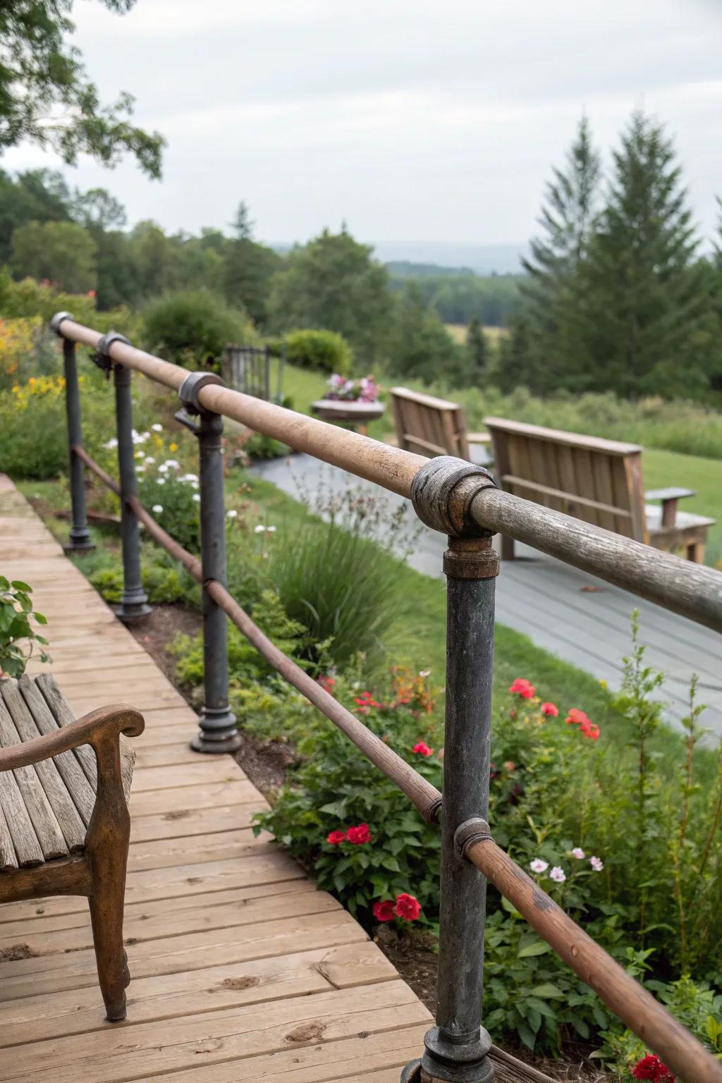 Reclaimed resources can fashion a distinctive and eco-supportive deck railing.